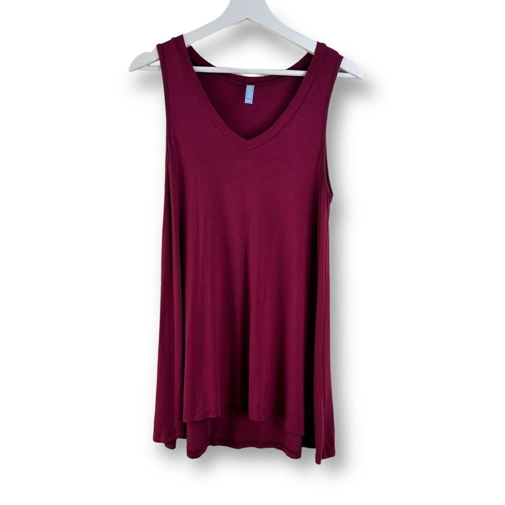 Awuliffan burgundy long tank size M‎